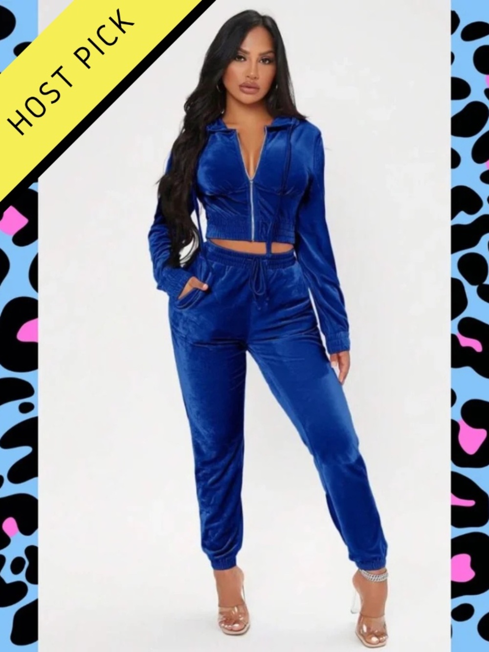 HP | SHEIN Velvet Velour Set